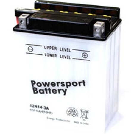 Replacement for Battery 12n143a Power Sport Battery